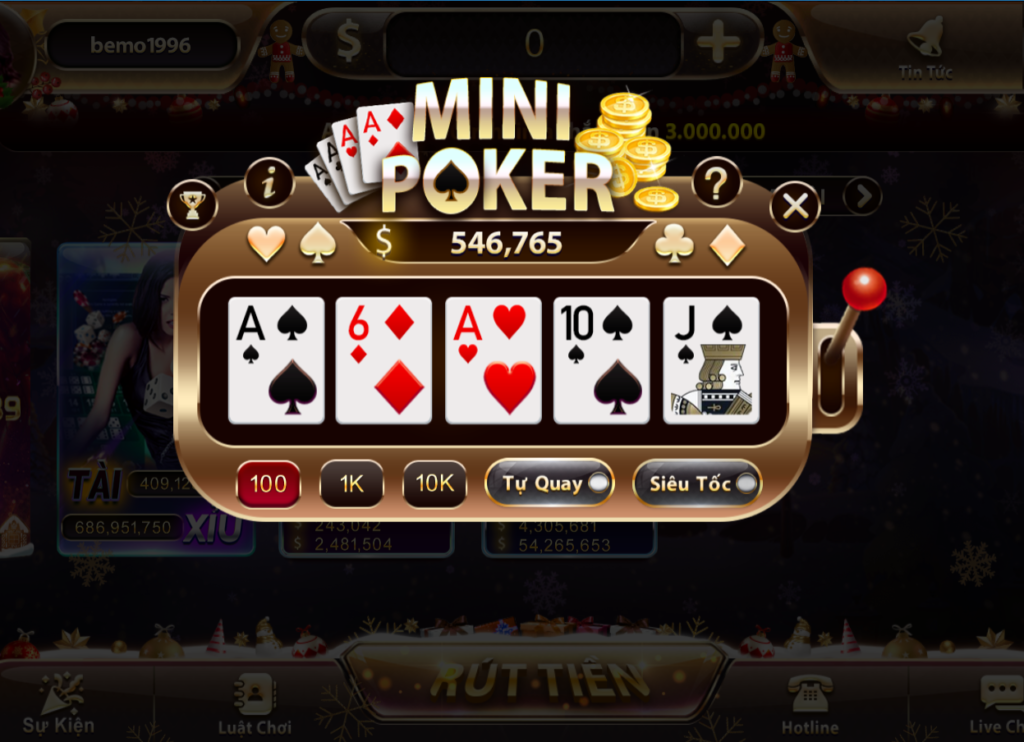 Mini poker V8club